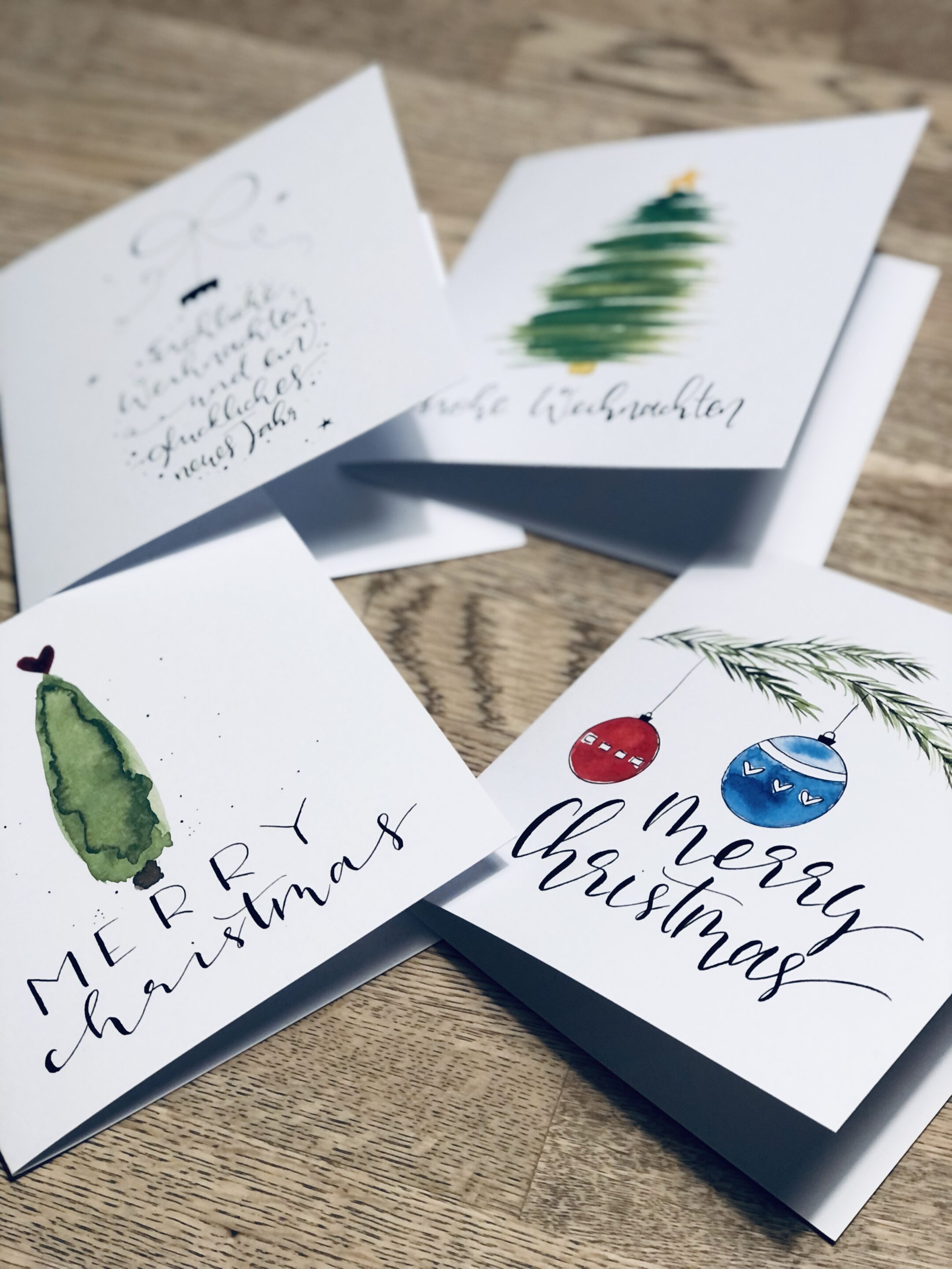 Weihnachtskarten Grußkarten Weihnachten inkl.Umschläge Klappkarten Karte X Mas 