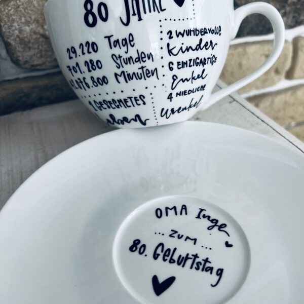 Porzellantasse groß 400ml - Erinnerungen