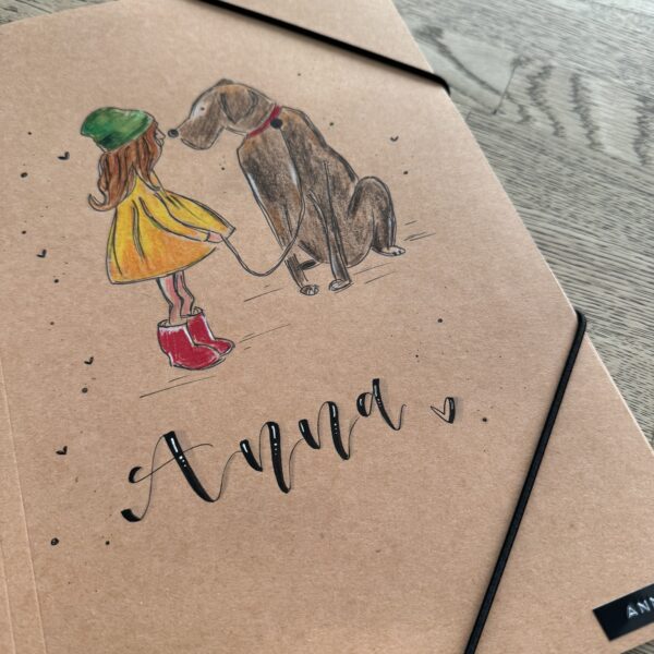 Sammelmappe - mit deinem Wunschmotiv - Kraftkarton