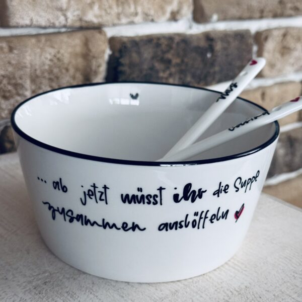 ... ab jetzt müsst ihr die Suppe zusammen auslöffeln ♥ white