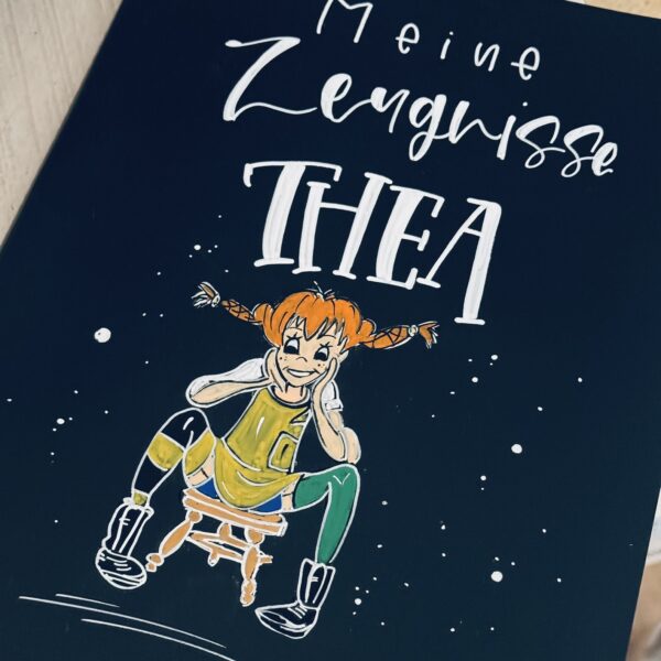 Zeugnismappe mit 40 Klarsichthüllen - personalisiert und gerne auch mit deinem Wunschmotiv ♥