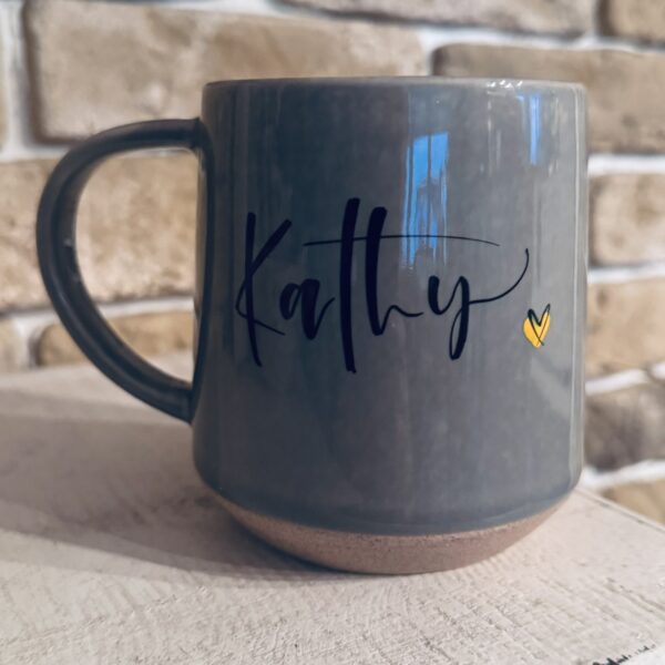 Tasse Steingut INDIVIDUELL für Deinen Lieblingsmenschen mit Namen oder mit einem "Wunschtext" deiner Wahl