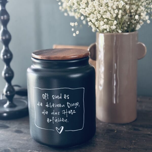 Vorratsdose LARGE „Oft sind es die kleinen Dinge, die das Herz erfüllen