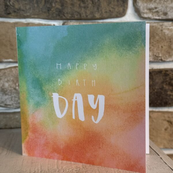 Happy Birthday - Klappkarte 14x14cm inkl. Umschlag